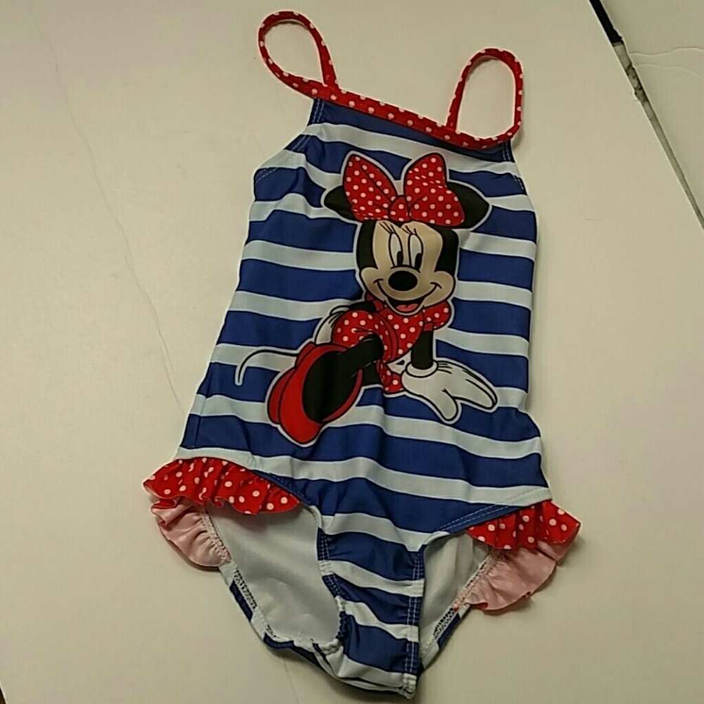 NWOT Disney Girls 2T Minnie Mouse Swimsuit